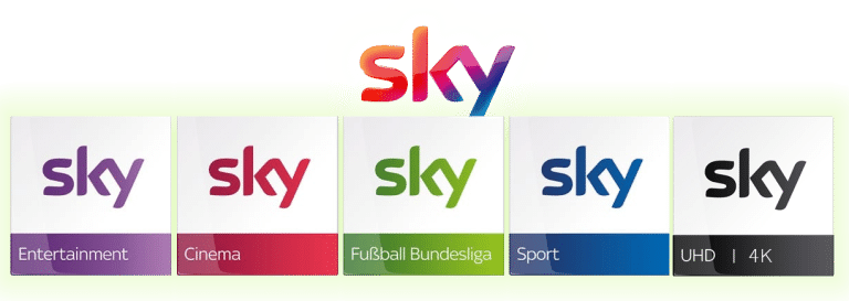 Sky Logo – Streaming- und Pay-TV-Anbieter